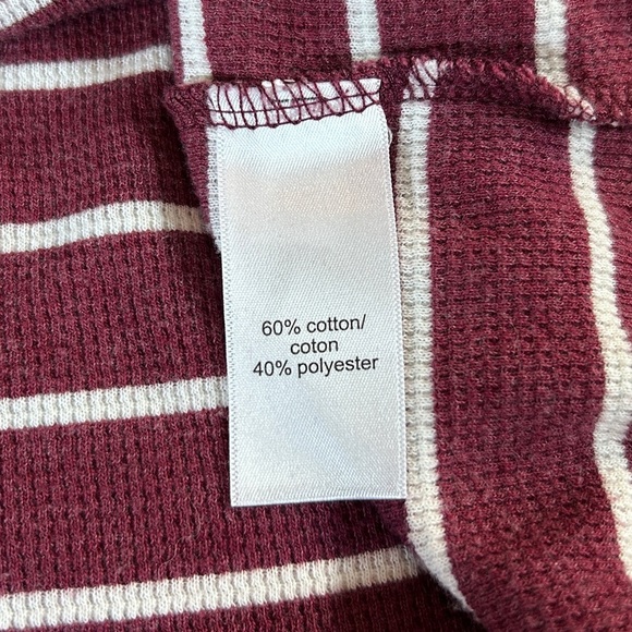 Maurice’s Size Small Purple and White Stripped Long Sleeve Shirt - Picture 9 of 10